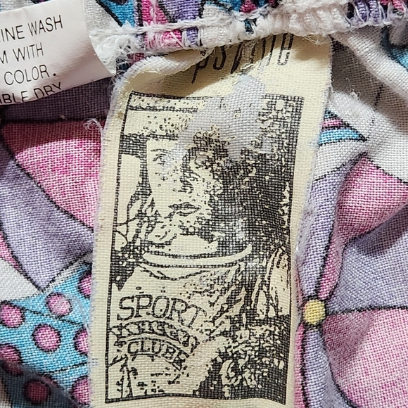 VTG *BUNDLE * Girls shorts 1 Size Medium 1 Size 12  Colors turquoise & pink - Picture 3 of 10